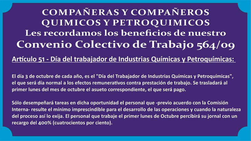 ASUETO DÍA DEL QUÍMICO ASUETO DÍA DEL QUÍMICO